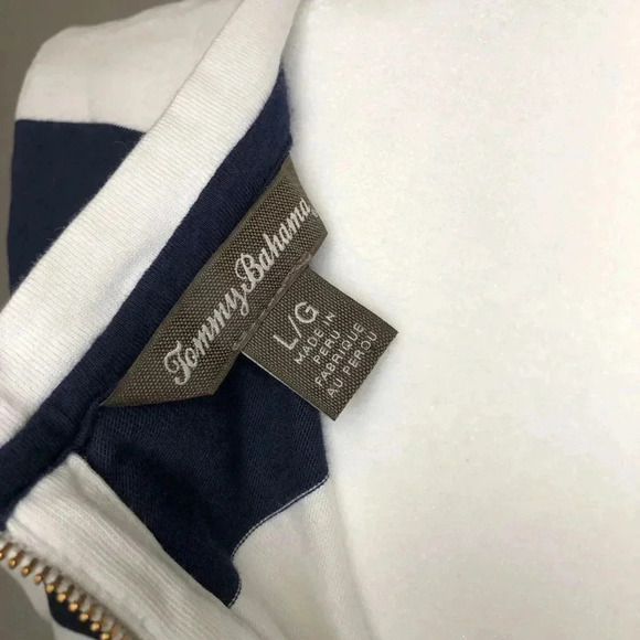 Tommy Bahama Nautical  Striped Cotton Shirt Dress - Picture 11 of 12